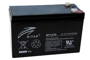 RITAR RT1270E 12V 7Ah AGM VRLA akumuliatorius