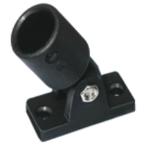 STOGELIO TVIRTINIMO DETALĖ (BAZĖ) PLASTIK. PRISUKAMA, 22 mm