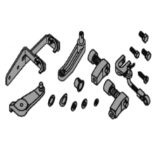 VALDYMO TROSŲ ANTGALIŲ KOMPLEKTAS K36 C2-C8