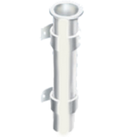 Laikiklis meškerei su šoniniu tvirtinimu baltas