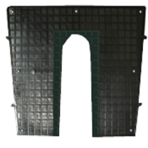 Tranco apsauga plastikinė 430x325 mm, juoda