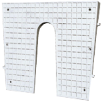 Tranco apsauga plastikinė kintamo kampo 22-1 mm, balta