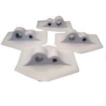 Klijuojama PVC tvirtinimo detalė