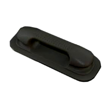 Klijuojama rankena PVC valčiai juoda