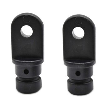 Biminio stogelio galinis laikiklis, nailonas, juodas, 19 mm (2 vnt.)