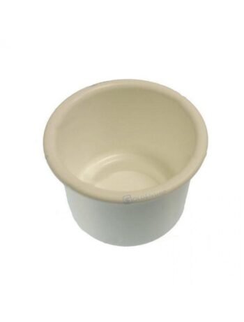 Gėrimų laikiklis baltas, plastikinis, Ø 100 mm