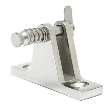 Nerūdijančio plieno tvirtinimo laikiklis deniui su išimama smeige 90°