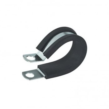 Nerūdijančio plieno spaustukai kabeliams su guma 12,7 mm (10 vnt.)