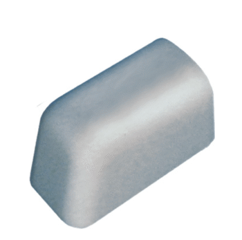 Fenderio profilio galinis dangtelis (pilkas, 40 mm)