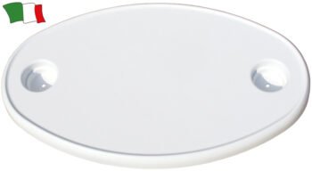 ABS plastiko stalas (ovalus) baltos spalvos 70x50 cm