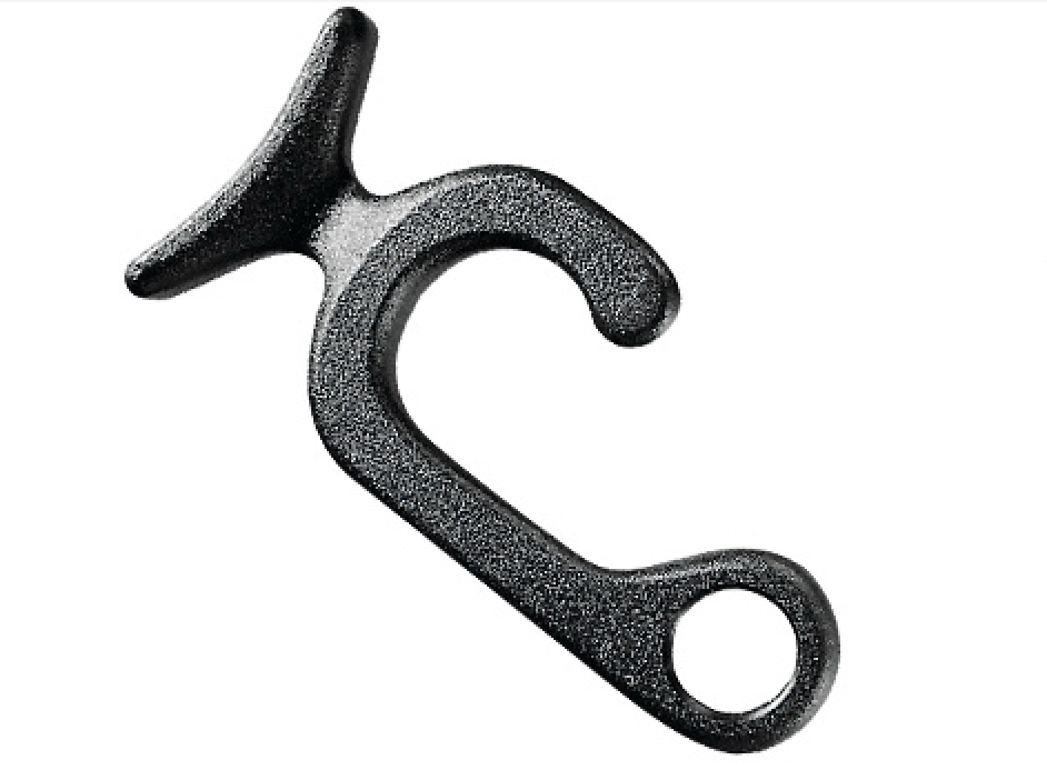 Fenderio laikiklio įkaba turėklui Ø22 mm, balta (2 vnt.)