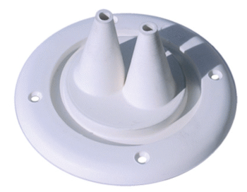 Guminė apsauga–manžetė prisukama dviejų angų 115 mm balta