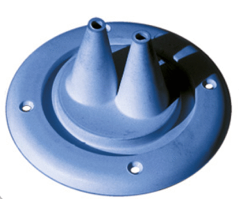 Guminė apsauga–manžetė prisukama dviejų angų 115 mm pilka