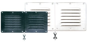 Karpoma oro įleidimo anga (juoda, 255 × 115 mm)