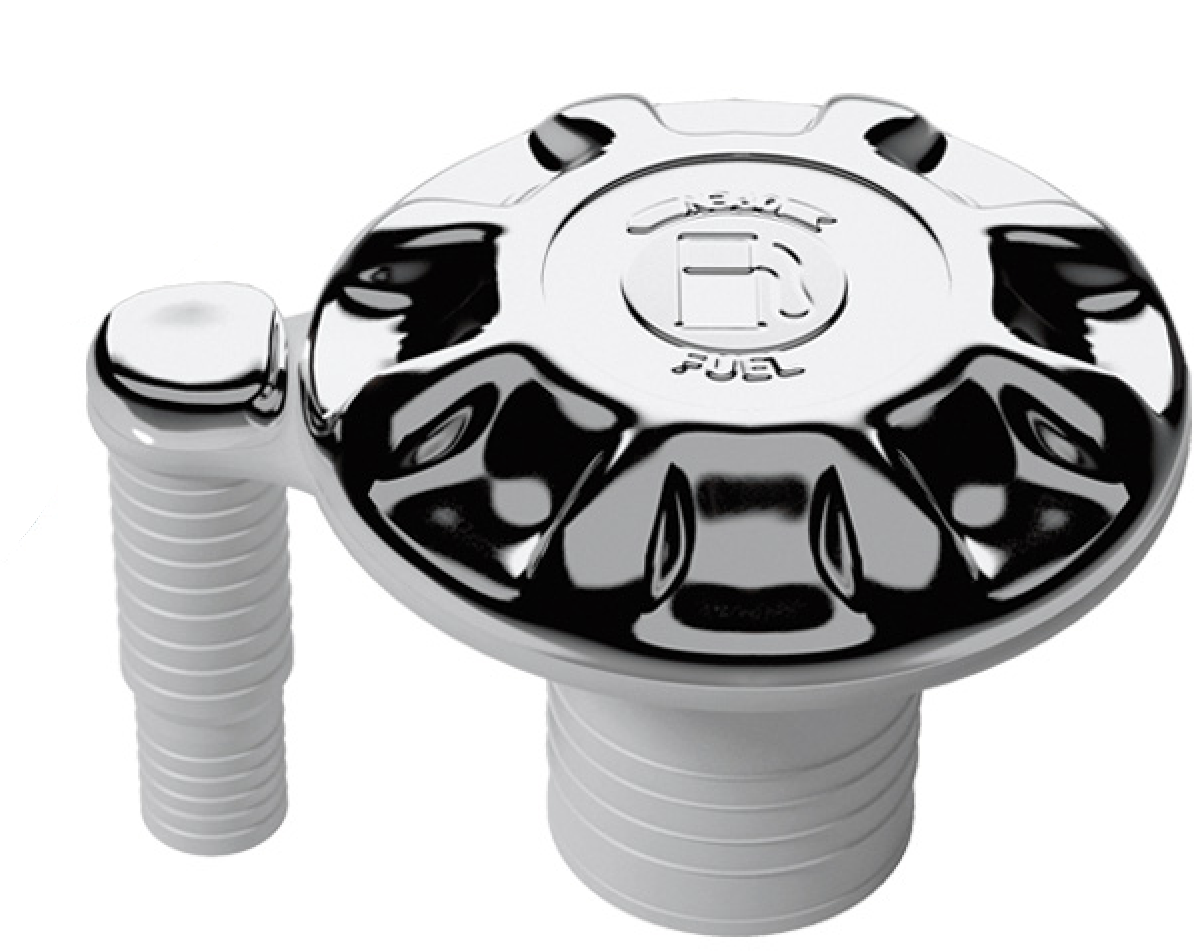 Kuro bako užpylimo anga su alsuokliu, chromuota Ø38 mm