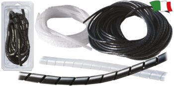 Laidų apsauga spiralinė juoda 8 mm, 5 m