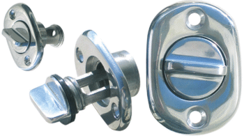 Nerūdijančio plieno drenažo kamštis ovalus Ø 24 mm skylei (AISI 316)