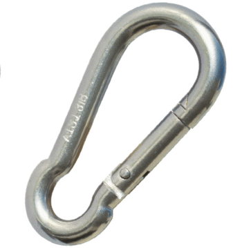 Nerūdijančio plieno karabinas AISI 316 Ø 12 x 140 mm