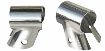 Nerūdijančio plieno relingo jungtis 60° kampu Ø 22 mm