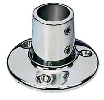 Nerūdijančio plieno relingo pagrindas Ø 22 mm