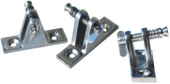 Plokščias denio lankstas su nuimamu kaiščiu, pasviręs 10°, nerūdijančio plieno AISI 316