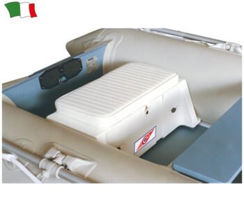 Reguliuojama sėdynė su daiktadėže pripučiamai valčiai 620–750 mm