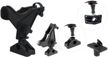 Reguliuojamas ir nuimamas meškerės laikiklis (sutvirtinto nailono)