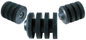 Šoninis priekabos ratukas su nailono įdėklu 85 × 106 mm