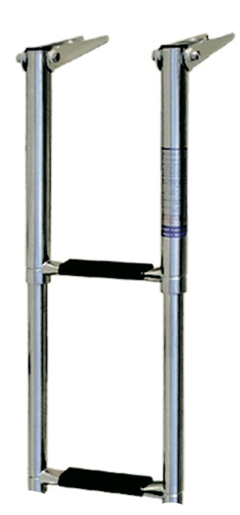 Teleskopinės platformos kopėtėlės „SPIRIT“, 2 laiptelių, nerūdijančio plieno AISI 316
