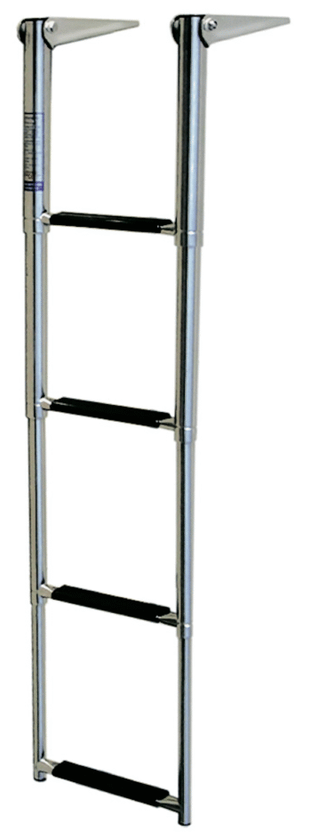 Teleskopinės platformos kopėtėlės „SPIRIT“, 4 laiptelių, nerūdijančio plieno AISI 316