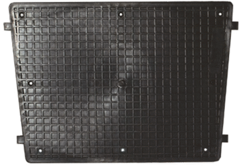 Transo apsauga (variklio tvirtinimo plokštė) ABS juoda 300x210 mm