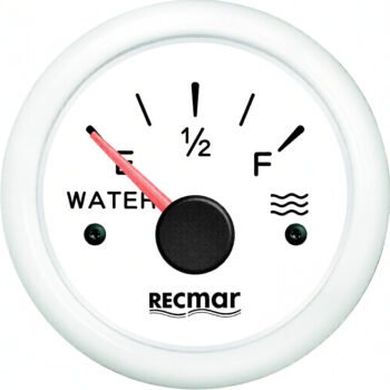 Vandens lygio daviklis 0–190 Ohm, baltas, Ø51 mm