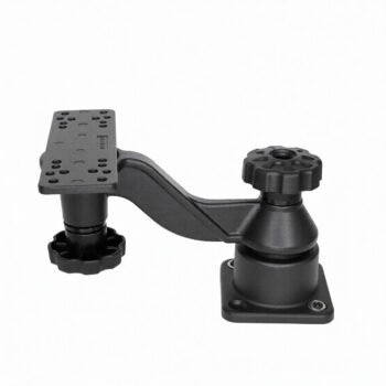 Sukiojamas echoloto ekrano laikiklis horizontalaus tvirtinimo vienos svirties