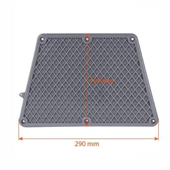 Tranco apsauga plastikinė, trapecinė, pilka